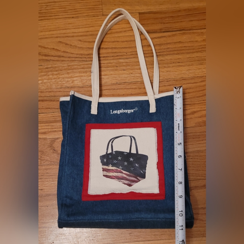 Longaberger Homestead Denim Purse/ Tote Bag - Picture 7 of 10